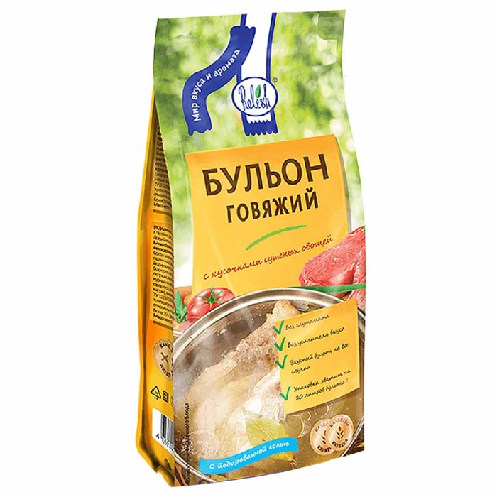 Бульон Relish говяжий 300гр м/у