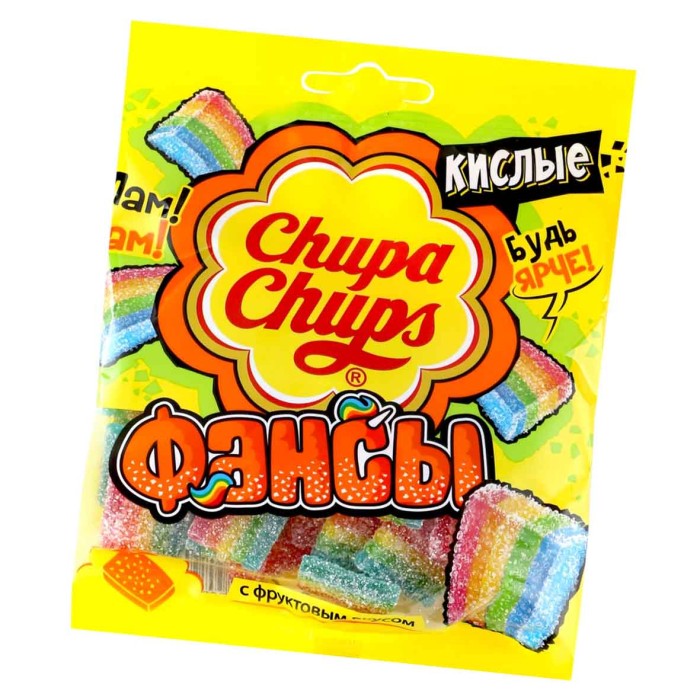 Мармелад жевательный Chupa Chups Jellies Кислые Фансы 70гр м/у