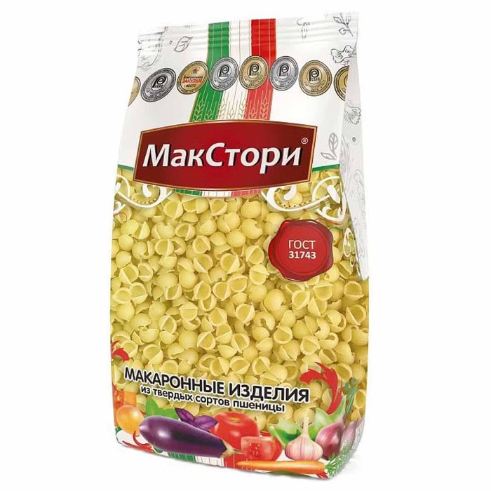 Макароны МакСтори Ракушки 400гр