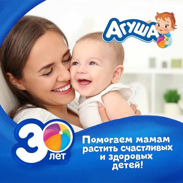 Пюре Агуша яблоко-персик-овсянка с 6мес 90гр пауч