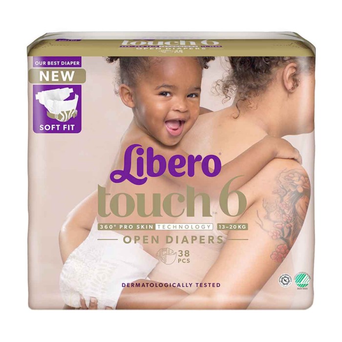 Подгузники Libero Touch 6' (13-20кг) 38шт м/у