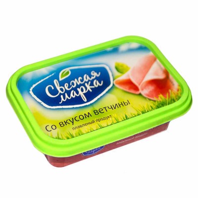 Сыр плавленый Свежая марка со вкусом ветчины 55% 180гр пэт