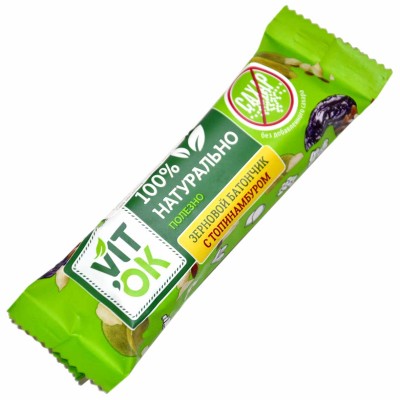Конфета-батончик VITok неглаз с топинамбуром 30гр м/у