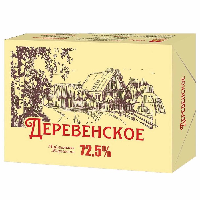 Масло Деревенское 72,5% 180гр м/у