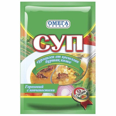 Суп Омега Гороховый с копченостями 70гр м/у