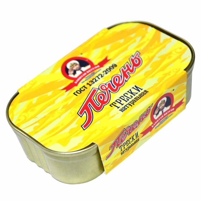 Печень трески Капитан вкусов 115гр ж/б