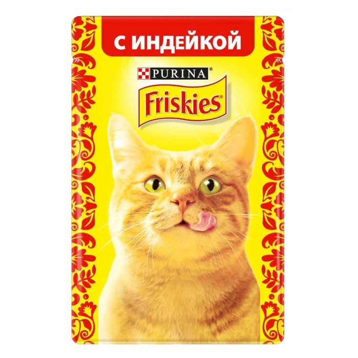 Корм для кошек Friskies индейка в подливе 85гр пауч