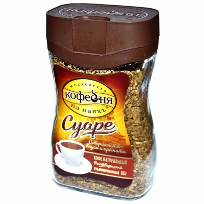 Кофе Московская кофейня на паяхъ Суаре сублим 95гр ст/б