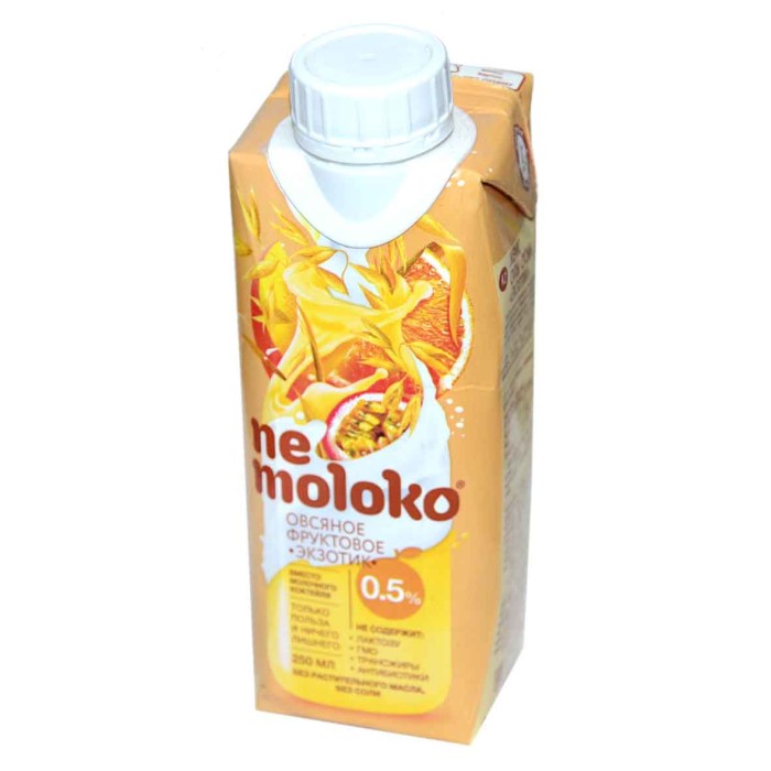 Напиток овсяный Nemoloko фруктовый Экзотик 0,25л т/п