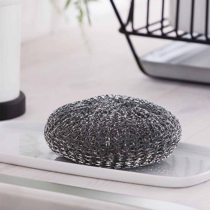 Губка для посуды York Mega стальная 1шт 0303 к/у