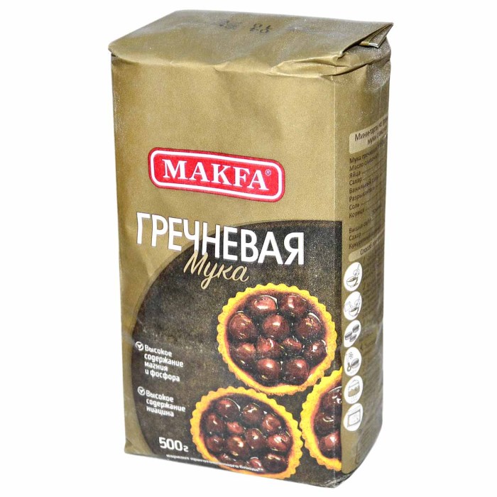 Мука Makfa гречневая 500гр м/у