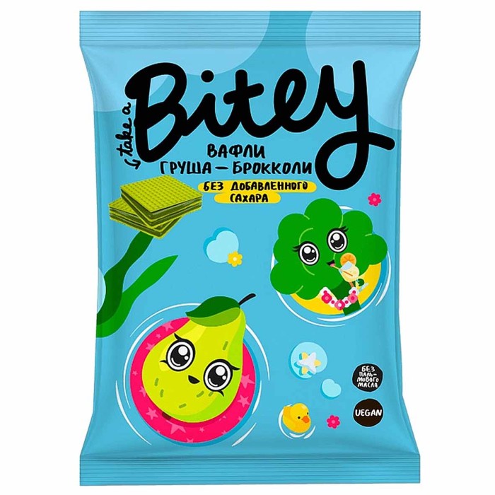Вафли Bitey Груша-Брокколи 35 гр м/у
