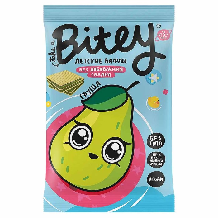 Вафли Bitey Груша-Брокколи 35 гр м/у
