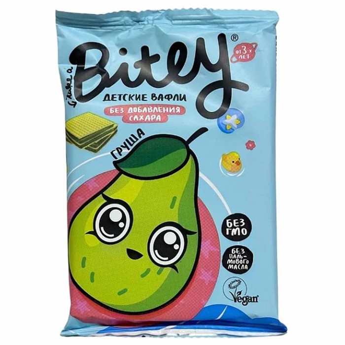 Вафли Bitey Груша-Брокколи 35 гр м/у