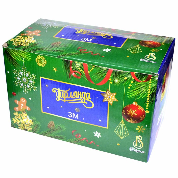 Украшение новогоднее Гирлянда Edgeous 3м артNO.M46 №17