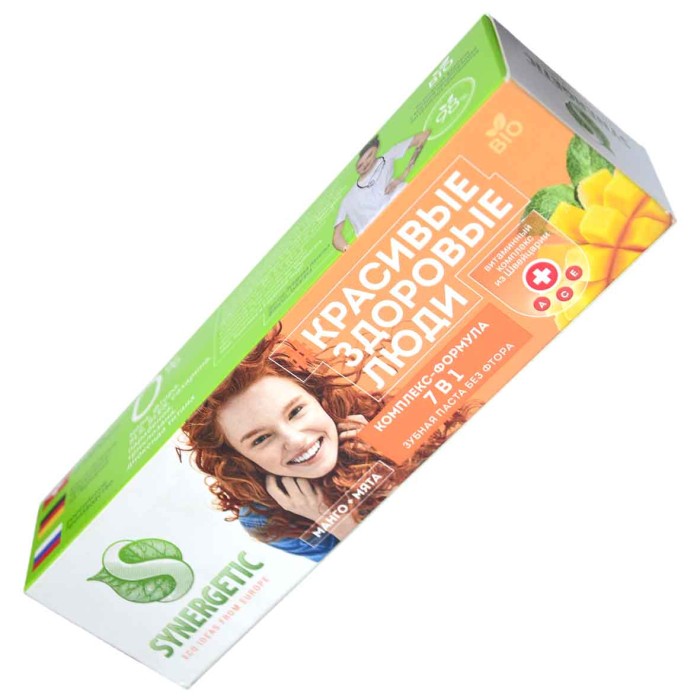Паста зубная Synergetic Комплекс-формула 7в1 100гр к/у