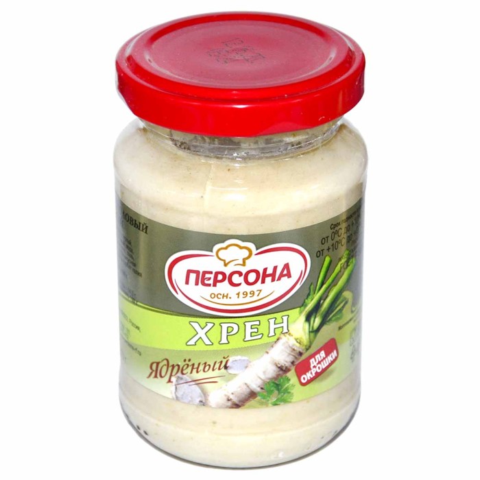 Хрен Персона Ядреный 170гр ст/б