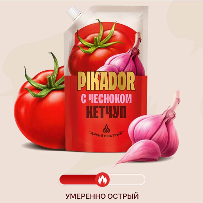 Кетчуп Heinz Pikador С чесноком 300гр д/п