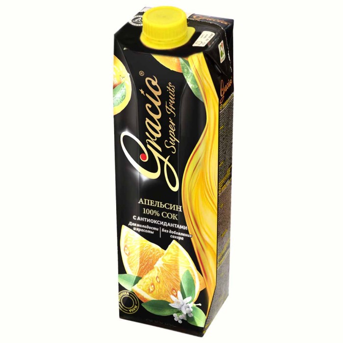 Сок Gracio апельсин 0,95л т/п