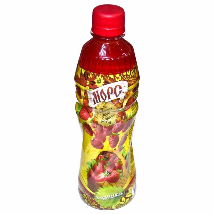 Морс По рецепту моей бабушки клубника 0,5л пэт