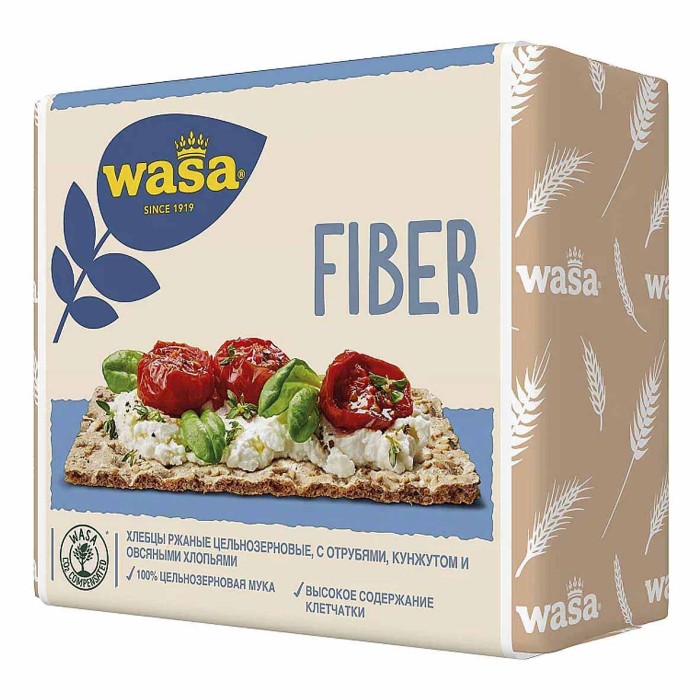 Хлебцы Wasa пшеничные с клетчаткой 200гр м/у