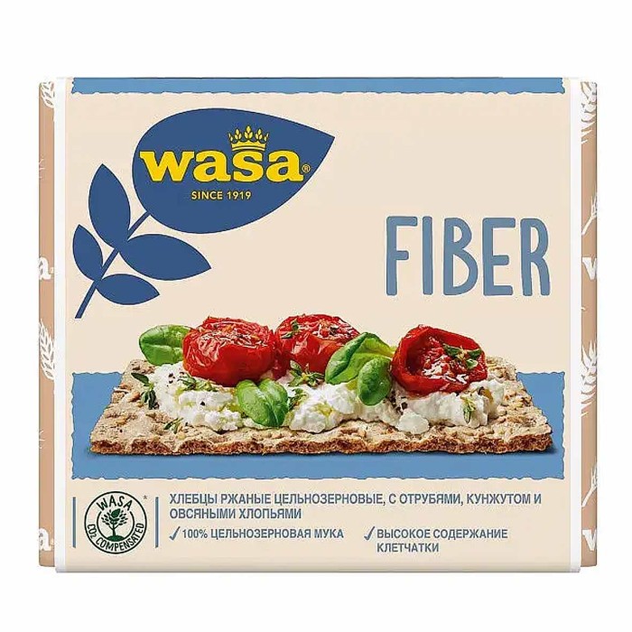Хлебцы Wasa пшеничные с клетчаткой 200гр м/у