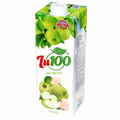 Нектар Zu100 яблочный осветленный 1л т/п