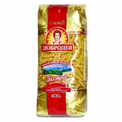 Макароны Добродея спираль 400гр м/у