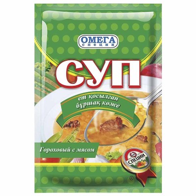 Суп Омега Гороховый с мясом 70гр м/у