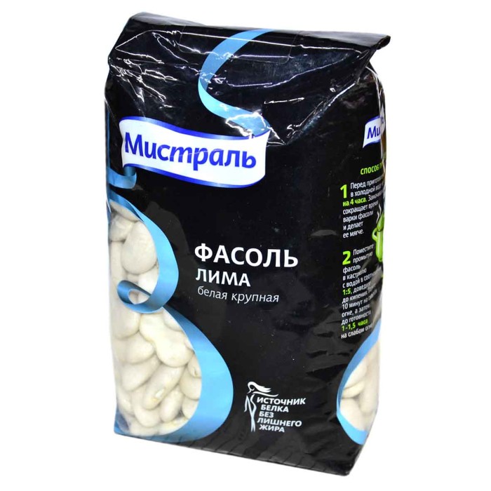 Фасоль Мистраль Лима 450гр м/у