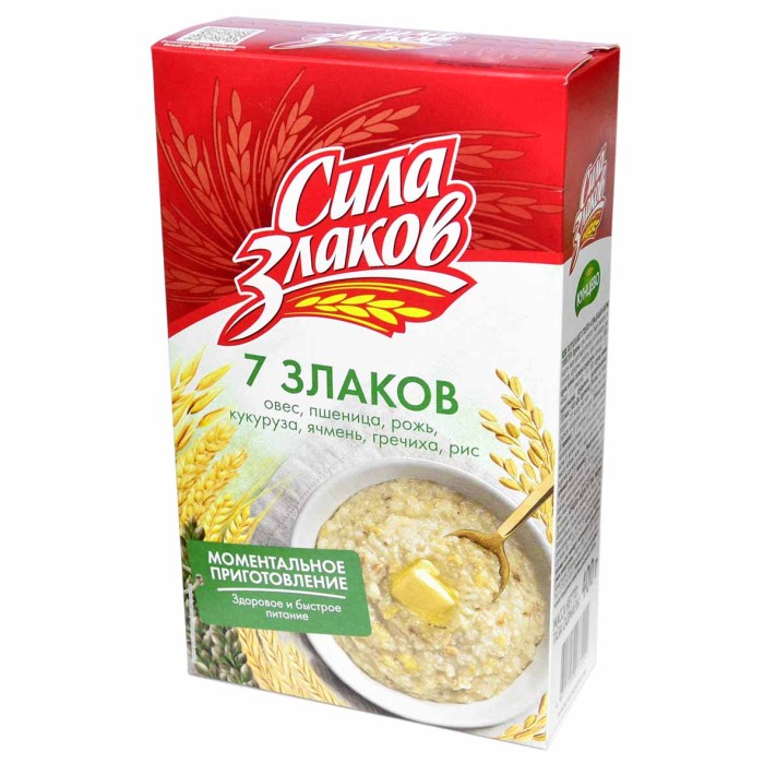 Хлопья Кунцево Сила Злаков 7 злаков не треб варки 400гр к/у
