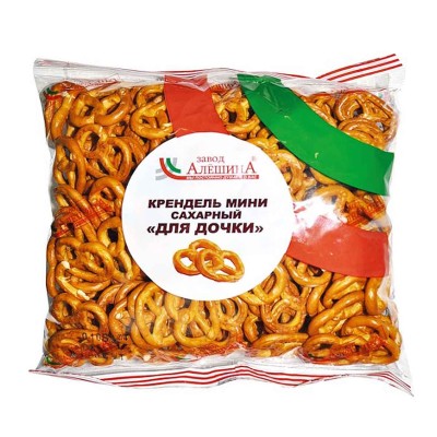 Крендель-мини Алешина Для дочки сахарный 500гр м/у