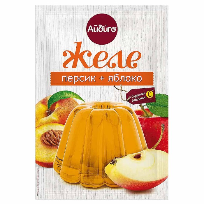 Желе Айдиго яблоко/персик 50гр ст/б