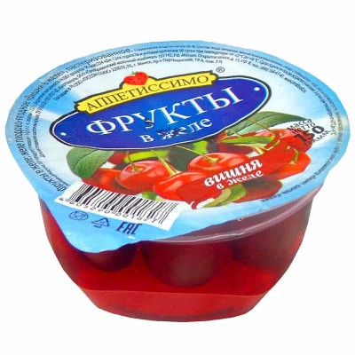 Желе Аппетиссимо вишня 150гр пэт