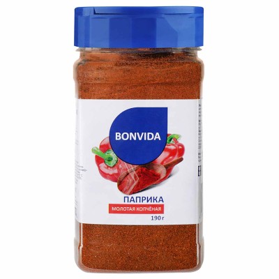 Приправа Bonvida паприка молотая копченая 190гр пэт