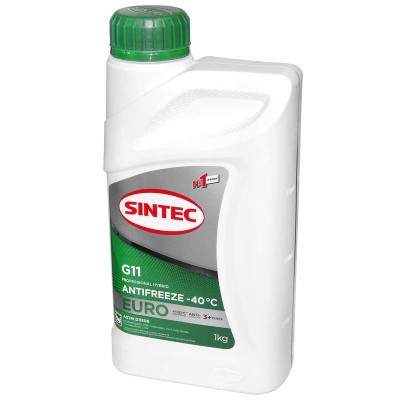 Антифриз Sintec Euro -40 G11 green 1кг пэт