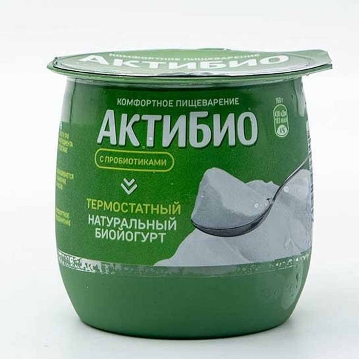 Биойогурт Актибио натуральный 3,5% 160гр пэт