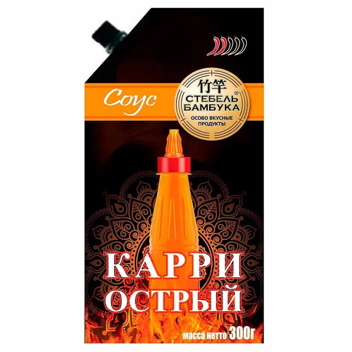 Соус Стебель Бамбука Карри острый 300гр д/п