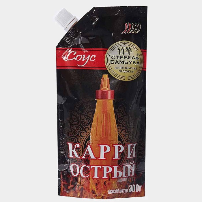 Соус Стебель Бамбука Карри острый 300гр д/п