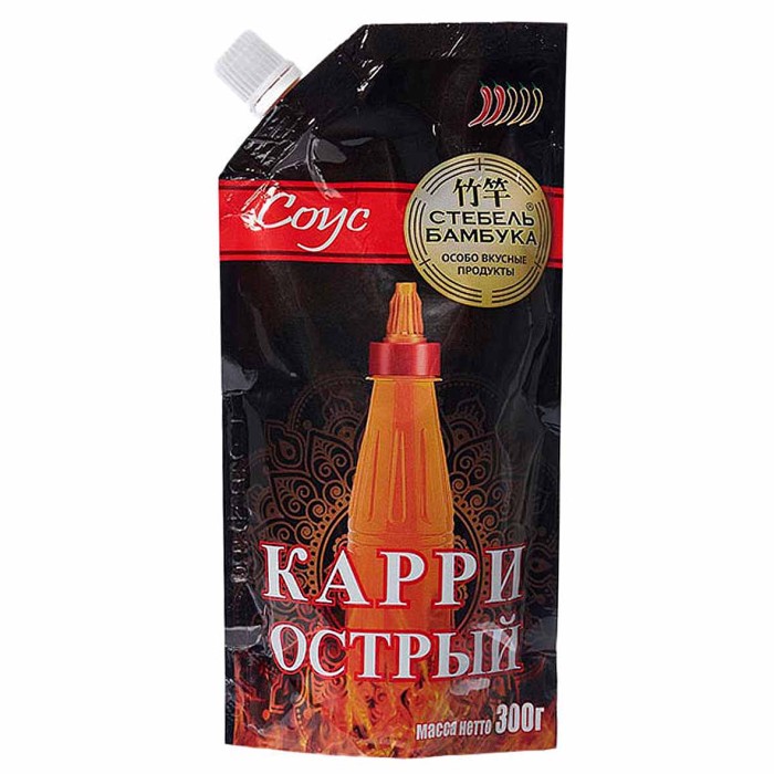 Соус Стебель Бамбука Карри острый 300гр д/п