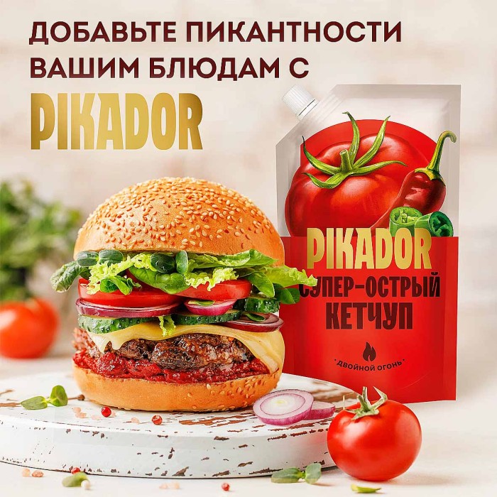 Кетчуп Heinz Pikador Супер острый 300гр д/п