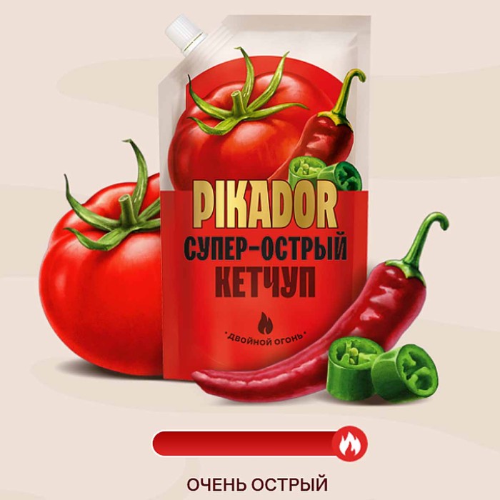 Кетчуп Heinz Pikador Супер острый 300гр д/п