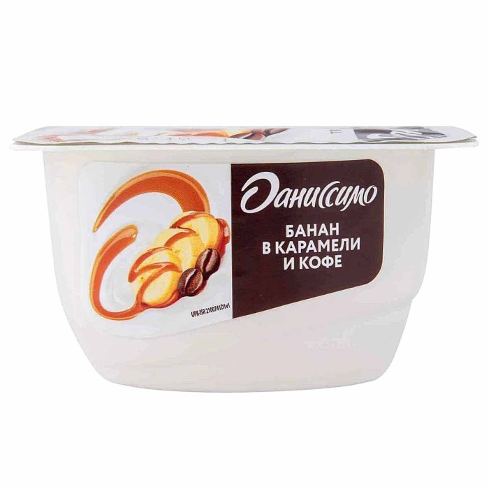 Десерт творожный Даниссимо банан-карамель-кофе 5,8% 130гр пэт