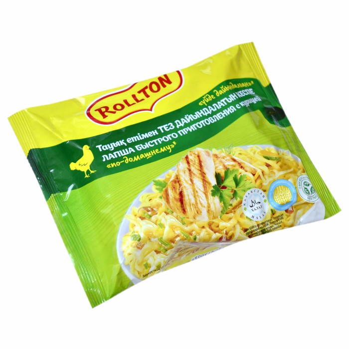Лапша Роллтон курица халал 85гр м/у