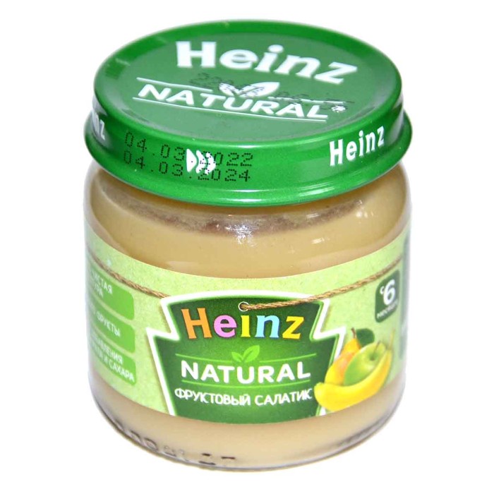 Пюре Heinz фруктовый салатик с 6мес 80гр ст/б