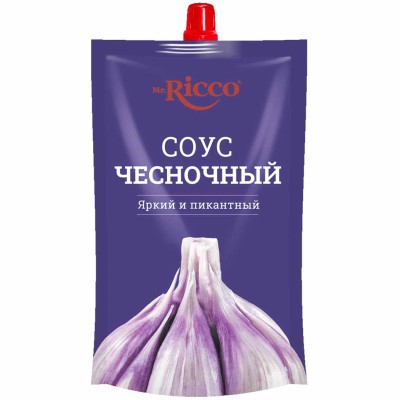 Соус Mr.Ricco Чесночный 210гр д/п