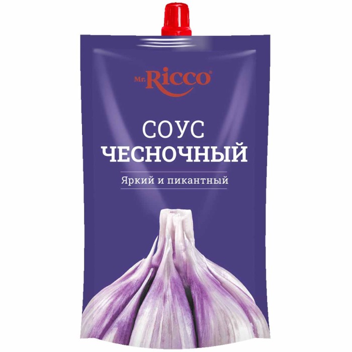 Соус Mr.Ricco Чесночный 210гр д/п