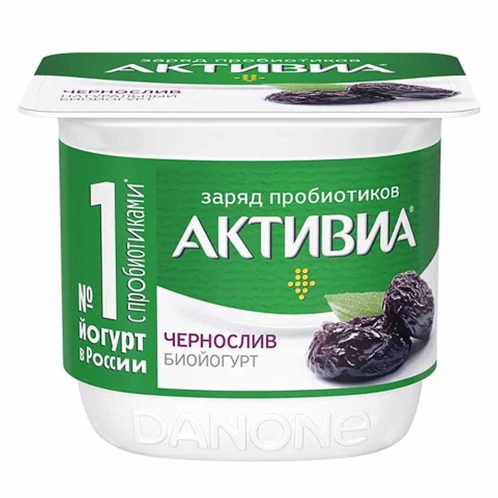 Йогурт Активия чернослив 2,9% 130гр пэт
