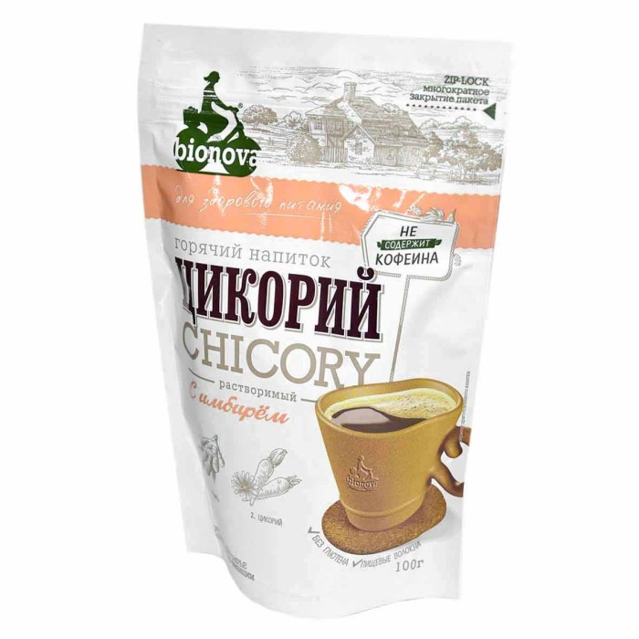 Цикорий Bionova с имбирем 100гр м/у
