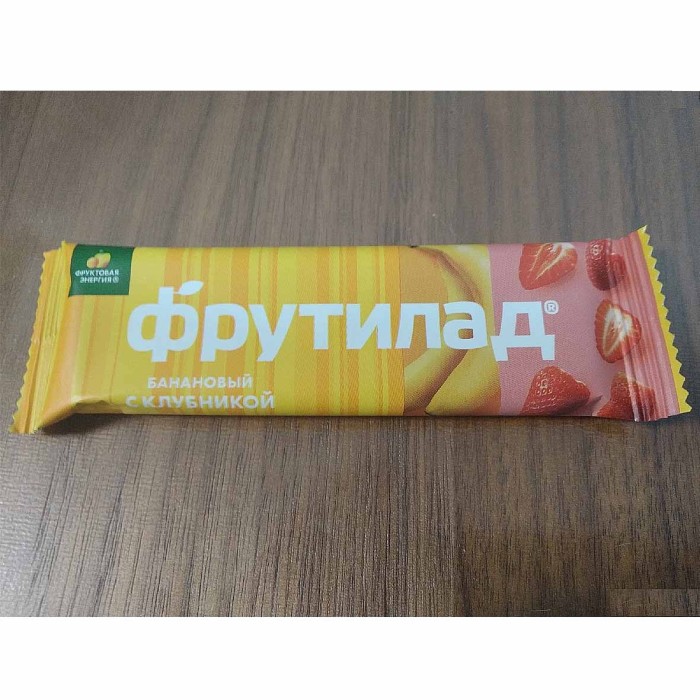Батончик фруктовый Фрутилад банан-клубника 30гр м/у